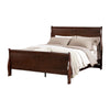 Full Bedroom Set | Cherry Brown & Bronze | 2 Piece Set with Nightst&