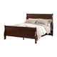 Full Bedroom Set | Cherry Brown & Bronze | 2 Piece Set with Nightst&