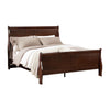 Full Bedroom Set | Cherry Brown & Bronze | 2 Piece Set with Nightst&