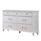Full Bedroom Set | Black | Gold | & White | 3 Piece Set with Dresser & Nightst&