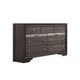 Full Bedroom Set | White | Silver | & Gray | 3 Piece Set with Dresser & Nightst&