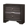 Full Bedroom Set | White | Silver | & Gray | 3 Piece Set with Dresser & Nightst&