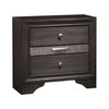 Full Bedroom Set | White | Silver | & Gray | 3 Piece Set with Dresser & Nightst&