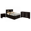 Full Bedroom Set | Black & Nickel | 3 Piece Set with Dresser & Nightst&