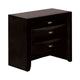 Full Bedroom Set | Black & Nickel | 3 Piece Set with Dresser & Nightst&