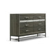 Full Bedroom Set | Gray | Silver | & Black | 3 Piece Set with Dresser & Nightst&
