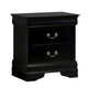 Full Bedroom Set | Black & Nickel | 3 Piece Set with Dresser & Nightst&