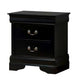 Full Bedroom Set | Black & Nickel | 3 Piece Set with Dresser & Nightst&