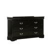 Full Bedroom Set | Black & Nickel | 3 Piece Set with Dresser & Nightst&
