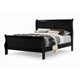 Full Bedroom Set | Black & Nickel | 3 Piece Set with Dresser & Nightst&