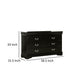 Full Bedroom Set | Black & Nickel | 3 Piece Set with Dresser & Nightst&
