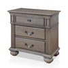 Queen Bedroom Set | Gray | Brass | & Clear | 4 Piece Set with Chest | Dresser | & Nightst&
