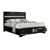Queen Bedroom Set | Black & Silver | 4 Piece Set with Chest | Dresser | & Nightst&