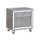Queen Bedroom Set | Silver | 4 Piece Set with Chest | Dresser | & Nightst&