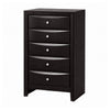 Queen Bedroom Set | Black & Nickel | 4 Piece Set with Chest | Dresser | & Nightst&