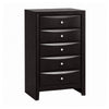 Queen Bedroom Set | Black & Nickel | 4 Piece Set with Chest | Dresser | & Nightst&