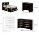 Queen Bedroom Set | Black & Nickel | 4 Piece Set with Chest | Dresser | & Nightst&