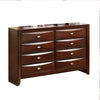 Queen Bedroom Set | Dark Cherry | Cherry Brown | & Nickel | 4 Piece Set with Chest | Dresser | & Nightst&