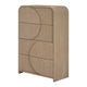 Queen Bedroom Set | Natural Brown | 4 Piece Set with Chest | Dresser | & Nightst&