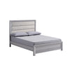 Full Bedroom Set | Driftwood Gray | Cream | Black Wood | 2 Piece Set with Nightst&