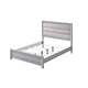 Queen Bedroom Set | Driftwood Gray | Cream | Black Wood | 3 Piece Set with 2 Nightst&s