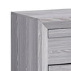 Queen Bedroom Set | Driftwood Gray | Cream | Black Wood | 3 Piece Set with 2 Nightst&s