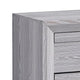 Queen Bedroom Set | Driftwood Gray | Cream | Black Wood | 3 Piece Set with 2 Nightst&s