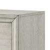 Queen Bedroom Set | White Mist | Chrome Wood | 3 Piece Set with 2 Nightst&s