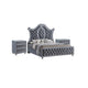 King Bedroom Set | Gray Wood | 3 Piece Set with 2 Nightst&s