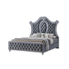King Bedroom Set | Gray Wood | 3 Piece Set with 2 Nightst&s