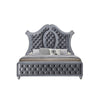 King Bedroom Set | Gray Wood | 3 Piece Set with 2 Nightst&s