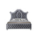 King Bedroom Set | Gray Wood | 3 Piece Set with 2 Nightst&s