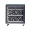 King Bedroom Set | Gray Wood | 3 Piece Set with 2 Nightst&s