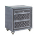 Queen Bedroom Set | Gray Wood | 2 Piece Set with Nightst&