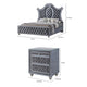Queen Bedroom Set | Gray Wood | 2 Piece Set with Nightst&