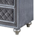 Queen Bedroom Set, Gray Wood, 3 Piece Set with 2 Nightstands