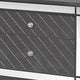 Queen Bedroom Set, Gray, Silver, Clear Wood, 3 Piece Set with 2 Nightstands