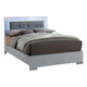 2pc King Bedroom Set, White and Black, White Wood, Nightstand