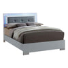 3pc King Bedroom Set, White and Black Wood, 2 Nightstands