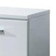 3pc King Bedroom Set, White and Black Wood, 2 Nightstands