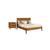 2pc King Bedroom Set | Brown | Oak Wood | Nightst&