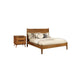 2pc King Bedroom Set | Brown | Oak Wood | Nightst&