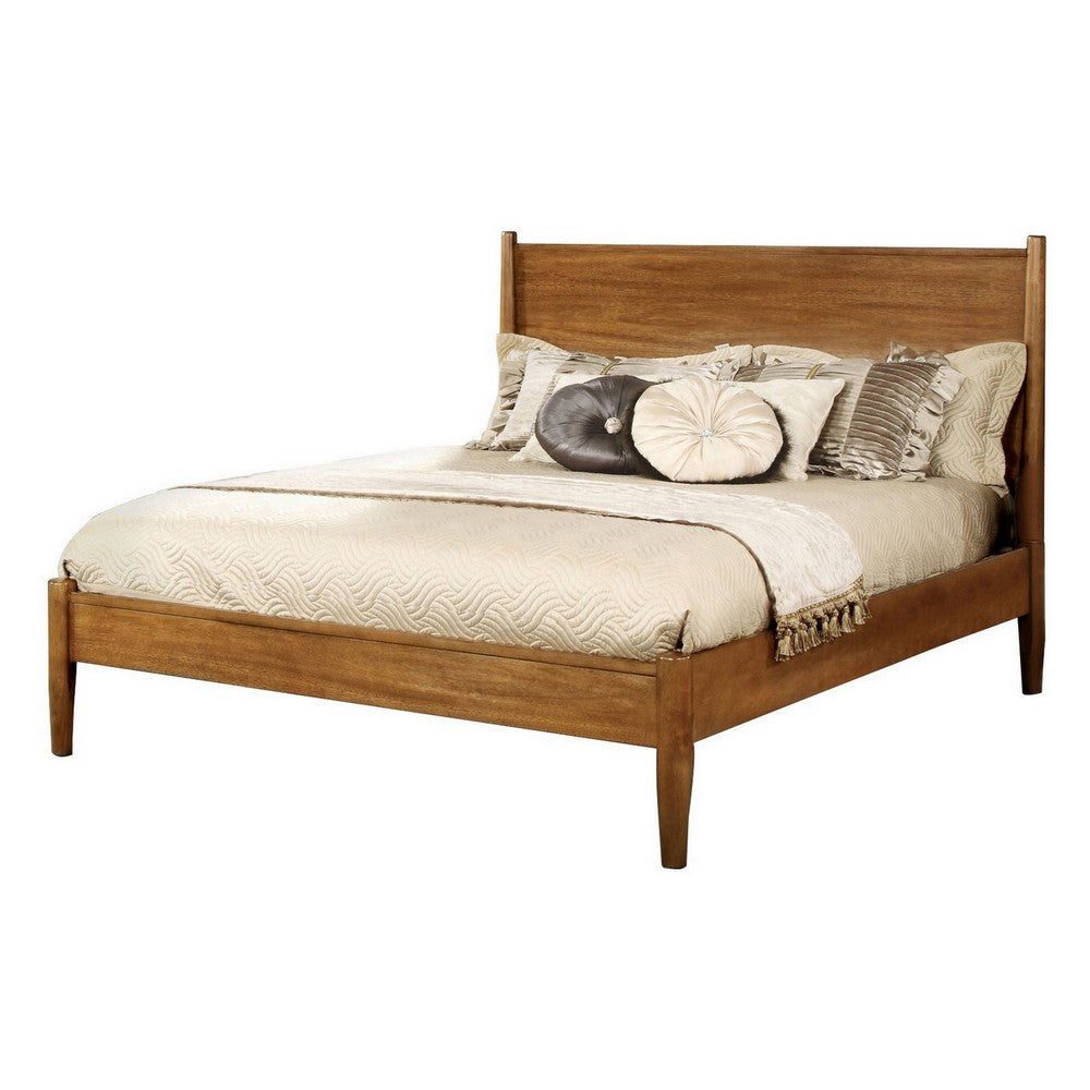2pc King Bedroom Set | Brown | Oak Wood | Nightst&