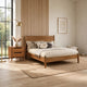 2pc King Bedroom Set | Brown | Oak Wood | Nightst&