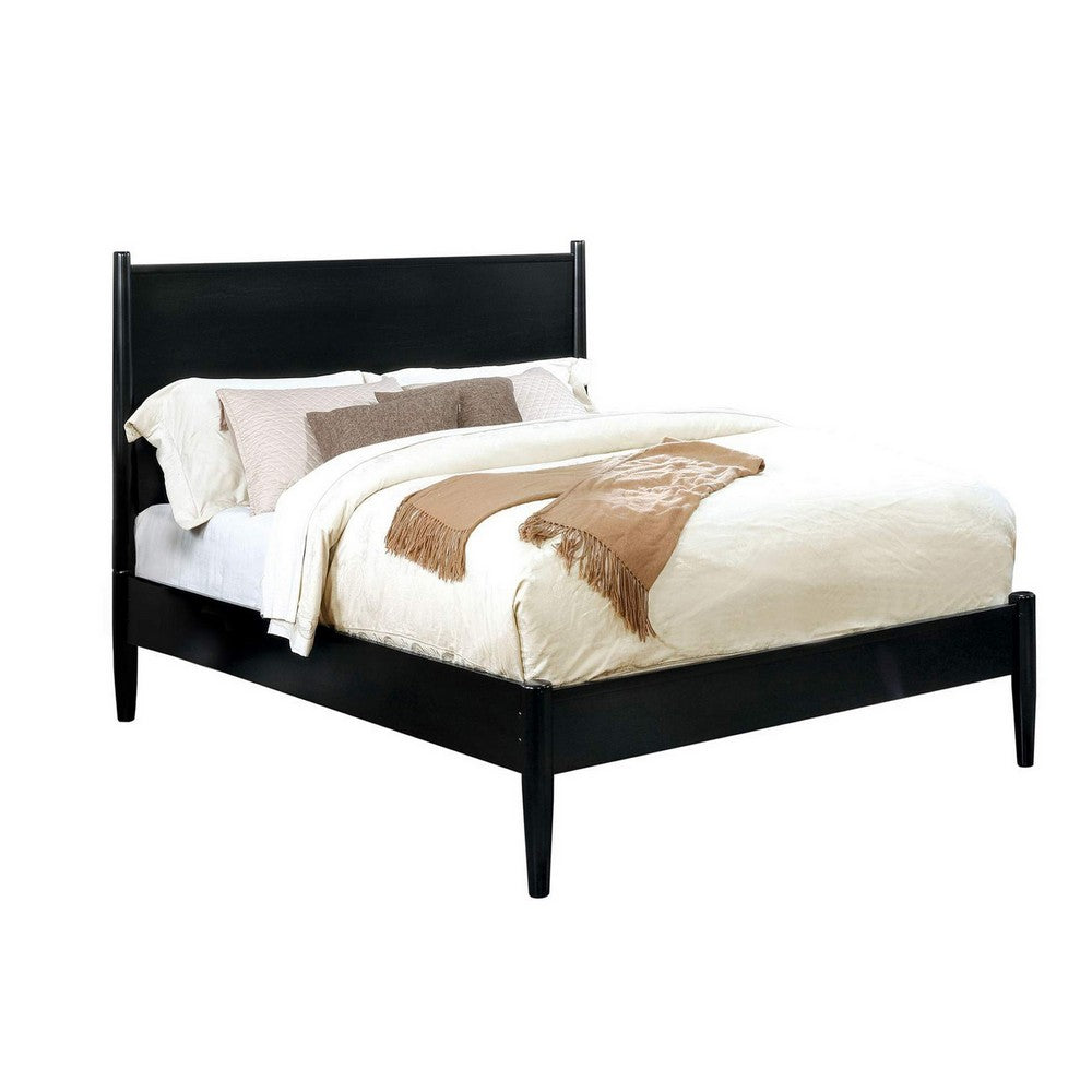 2pc King Bedroom Set | Black Wood | Nightst&
