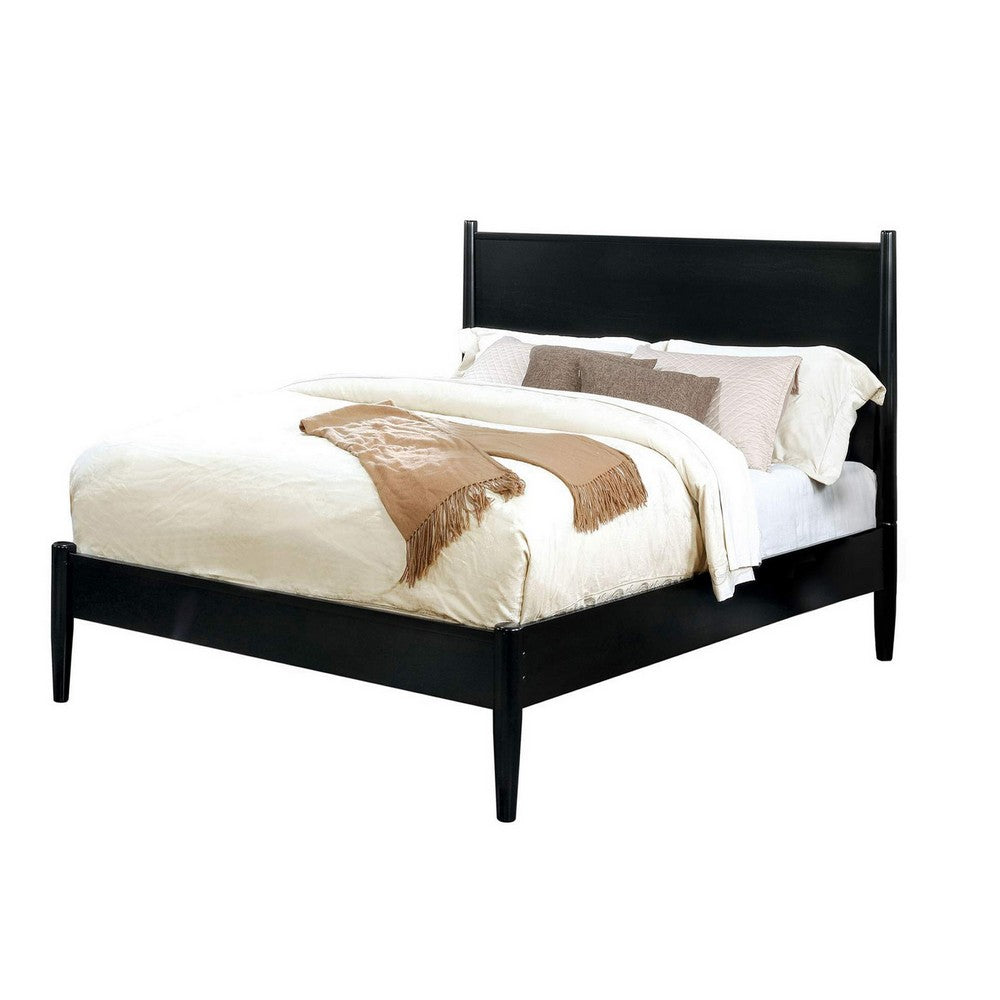 2pc King Bedroom Set | Black Wood | Nightst&