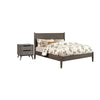 2pc King Bedroom Set | Gray Wood | Nightst&