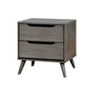 2pc King Bedroom Set | Gray Wood | Nightst&