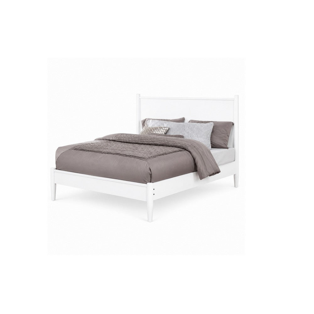 2pc King Bedroom Set, White Wood, Nightstand