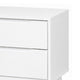 2pc King Bedroom Set, White Wood, Nightstand